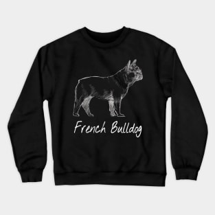 Cute French Bulldog Animal Lovers Dog Graphic Retro puppy Crewneck Sweatshirt